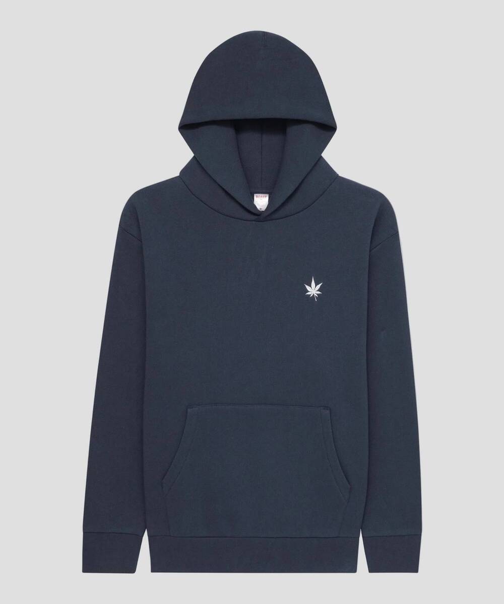 NEW BOAST unisex fleece hoodie in vintage navy